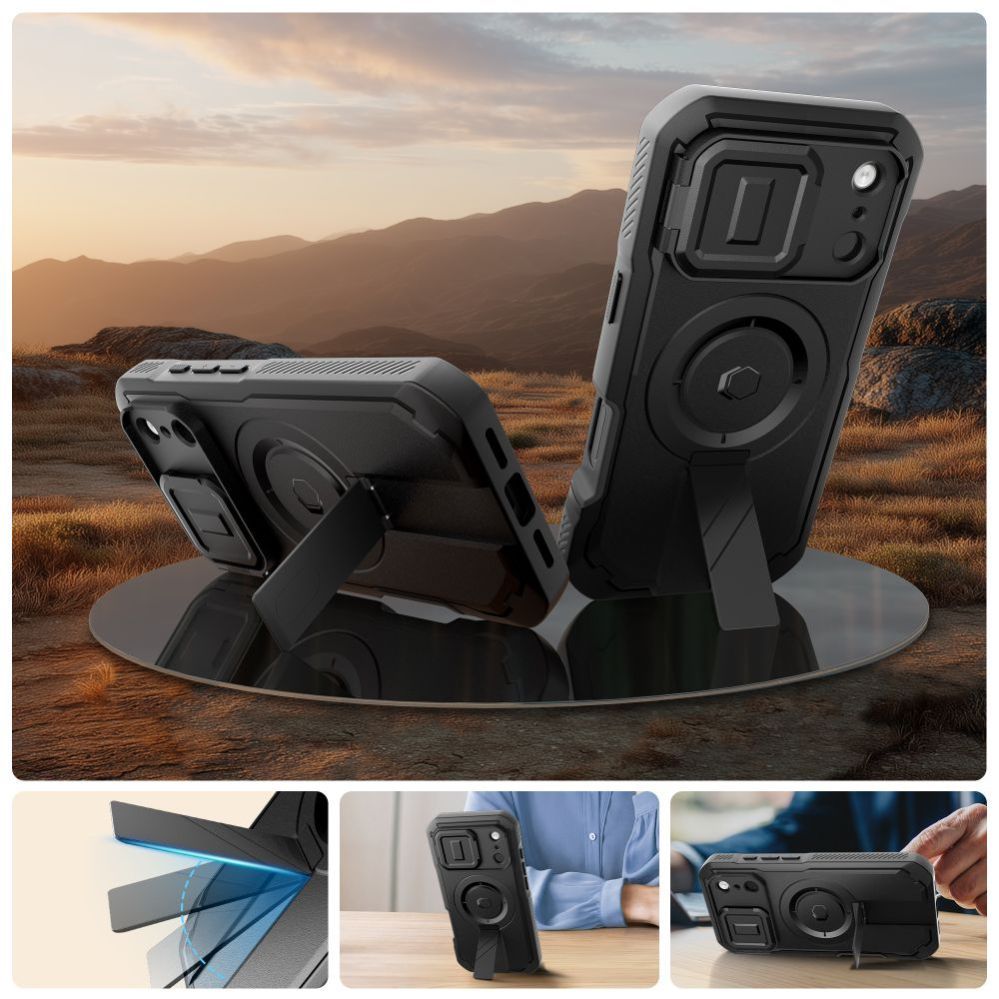 Citas preces Tech-Protect Tech-Protect Kevlar MagSafe case for iPhone 17 Pro - black