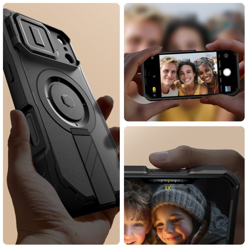 Citas preces Tech-Protect Tech-Protect Kevlar MagSafe case for iPhone 17 Pro - black