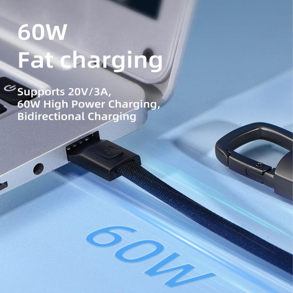 Muud kaubad Tech-Protect Tech-Protect Ultraboost DNA Cable with Keychain USB-C PD 60W / 3A - Gray