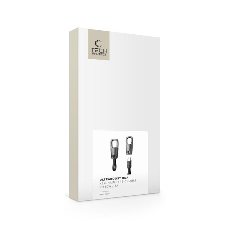 Muud kaubad Tech-Protect Tech-Protect Ultraboost DNA Cable with Keychain USB-C PD 60W / 3A - Gray