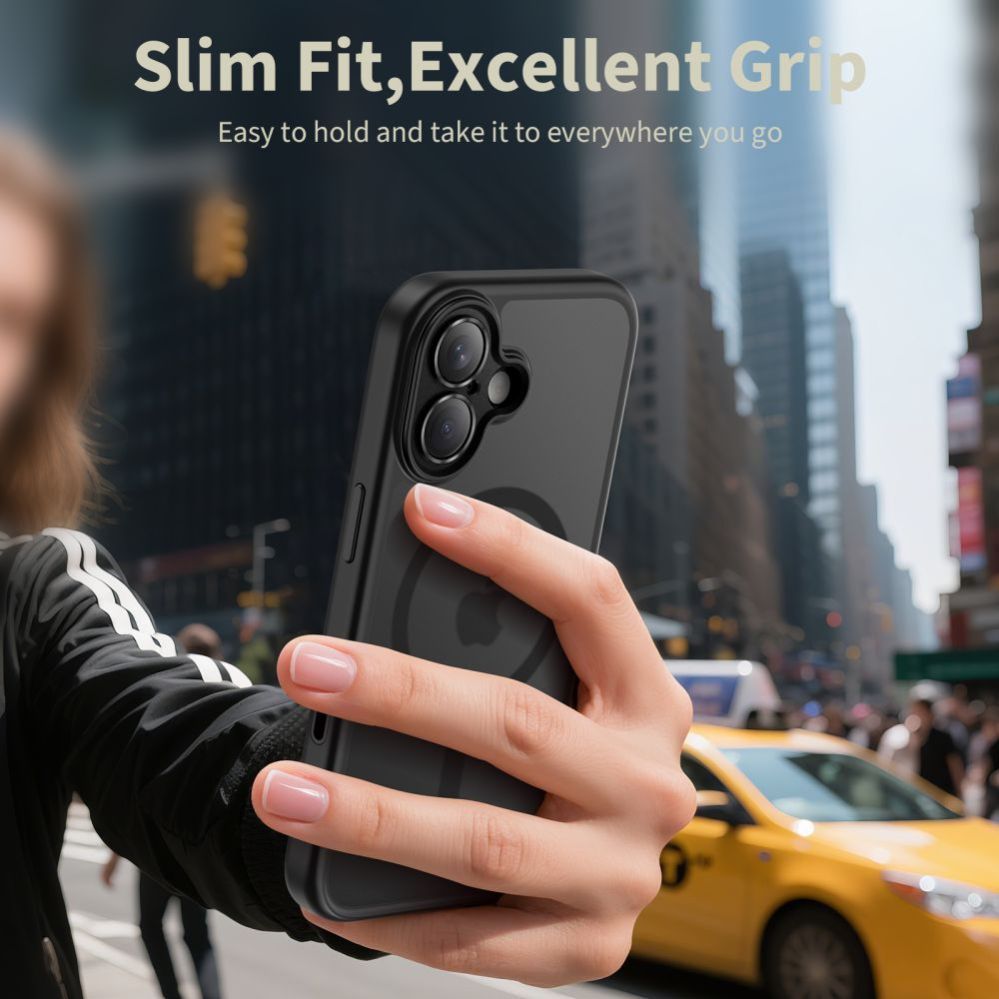 Citas preces Tech-Protect Tech-Protect Magpeak Magsafe CC Case for iPhone 17 - Matte Black