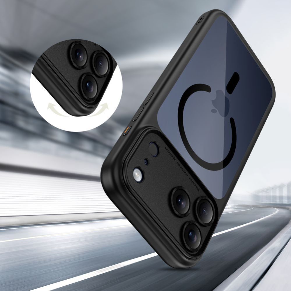 Citas preces Tech-Protect Tech-Protect Magpeak Magsafe CC Case for iPhone 17 Pro Max - Clear Black