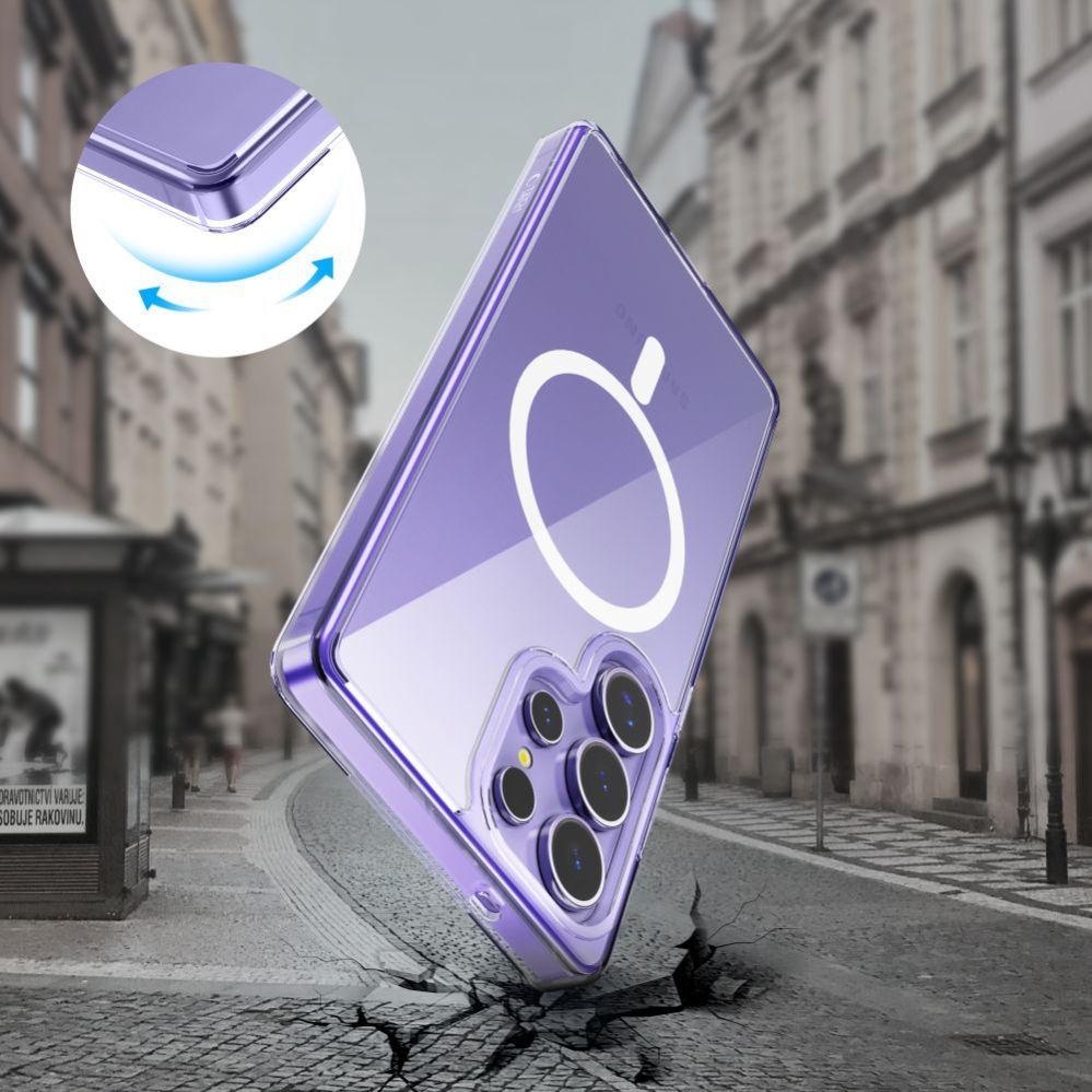 Citas preces Tech-Protect Tech-Protect FlexAir Hybrid MagSafe Case for Samsung Galaxy S25 Ultra - Clear