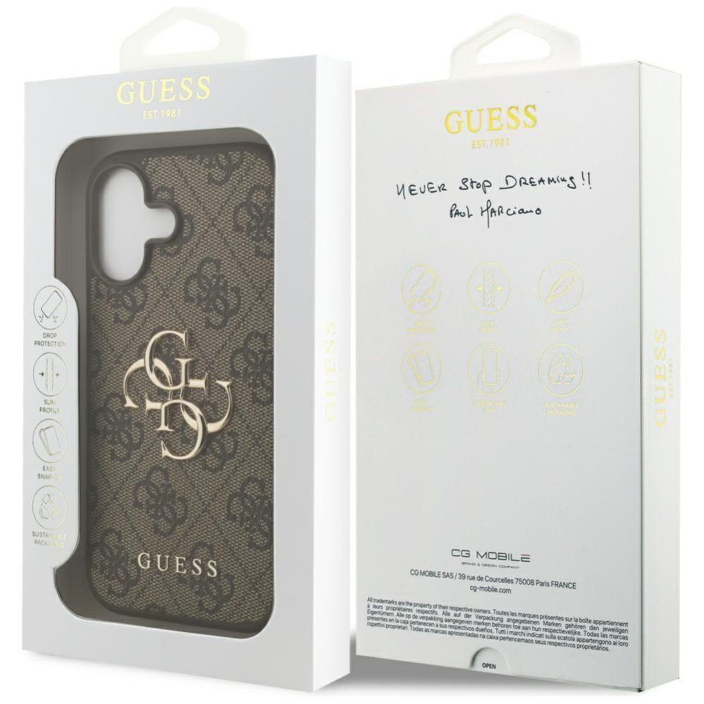 Muud kaubad Guess Guess 4G Big Logo Case for iPhone 17 - Brown