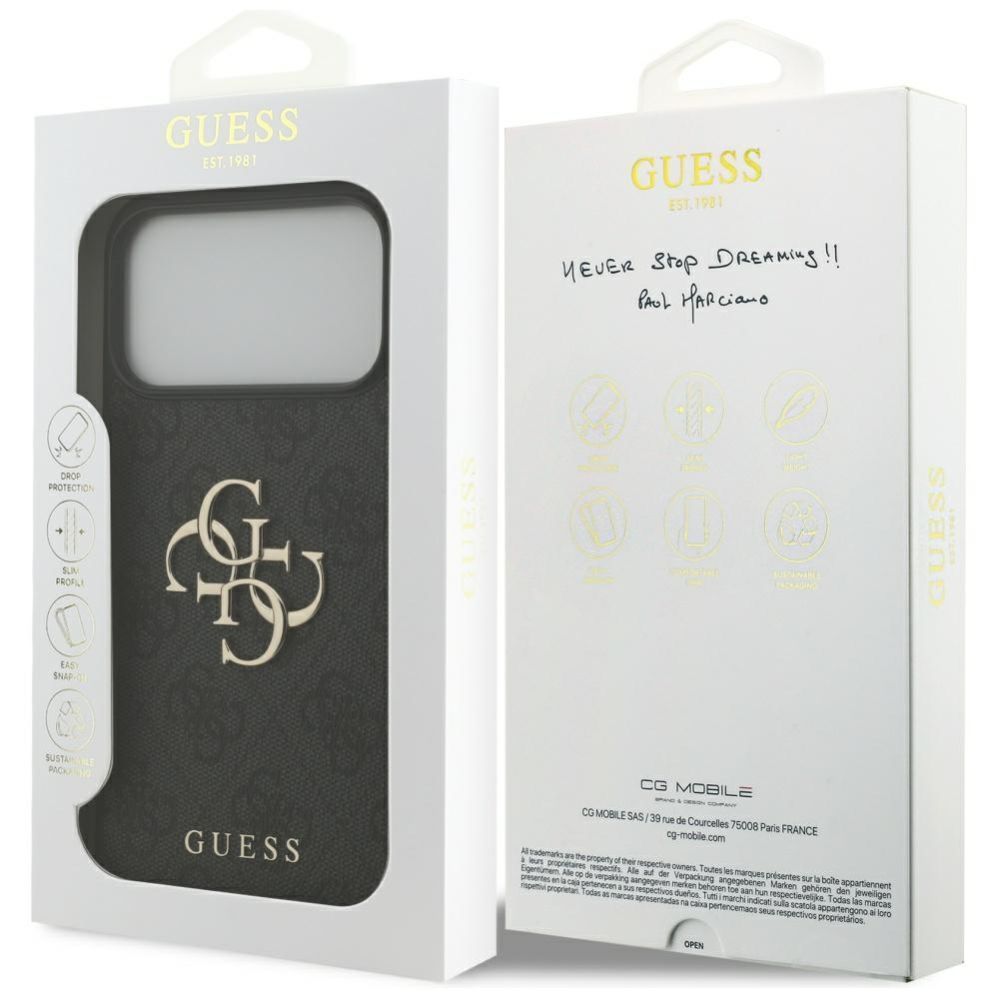 Muud kaubad Guess Guess 4G Big Logo Case for iPhone 17 Pro Max - Black