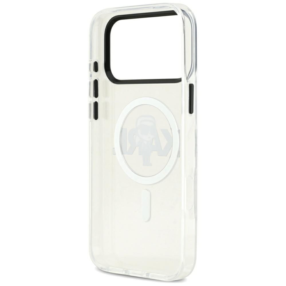 Citas preces Karl Lagerfeld Karl Lagerfeld IML Karl Sketch Logo MagSafe Case for iPhone 17 Pro Max - Transparent