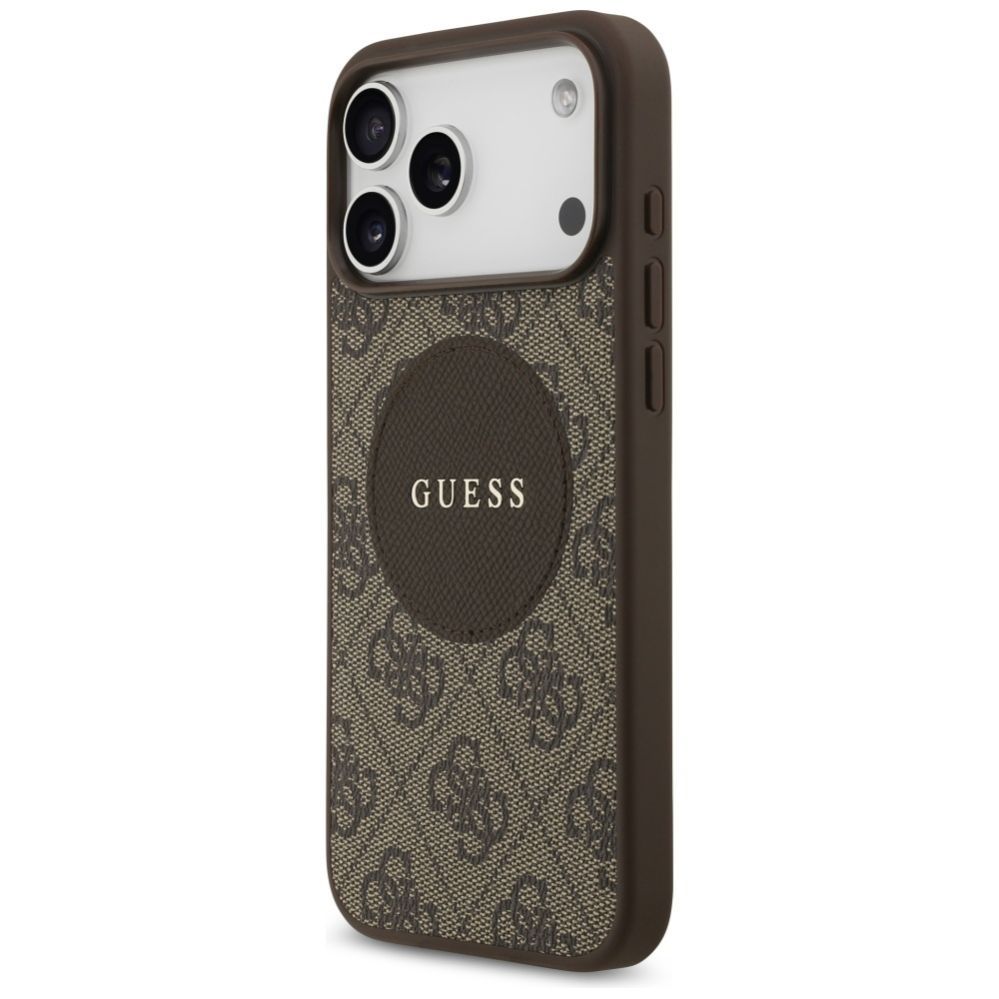Muud kaubad Guess Guess 4G Circle Classic Logo MagSafe case for iPhone 17 Pro Max - brown