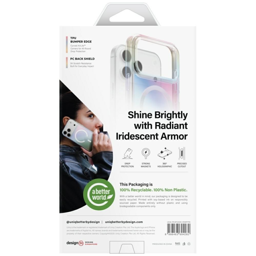 Muud kaubad UNIQ Uniq Iridescia Case for iPhone 17 Pro Max Magclick Charging - Multicolor