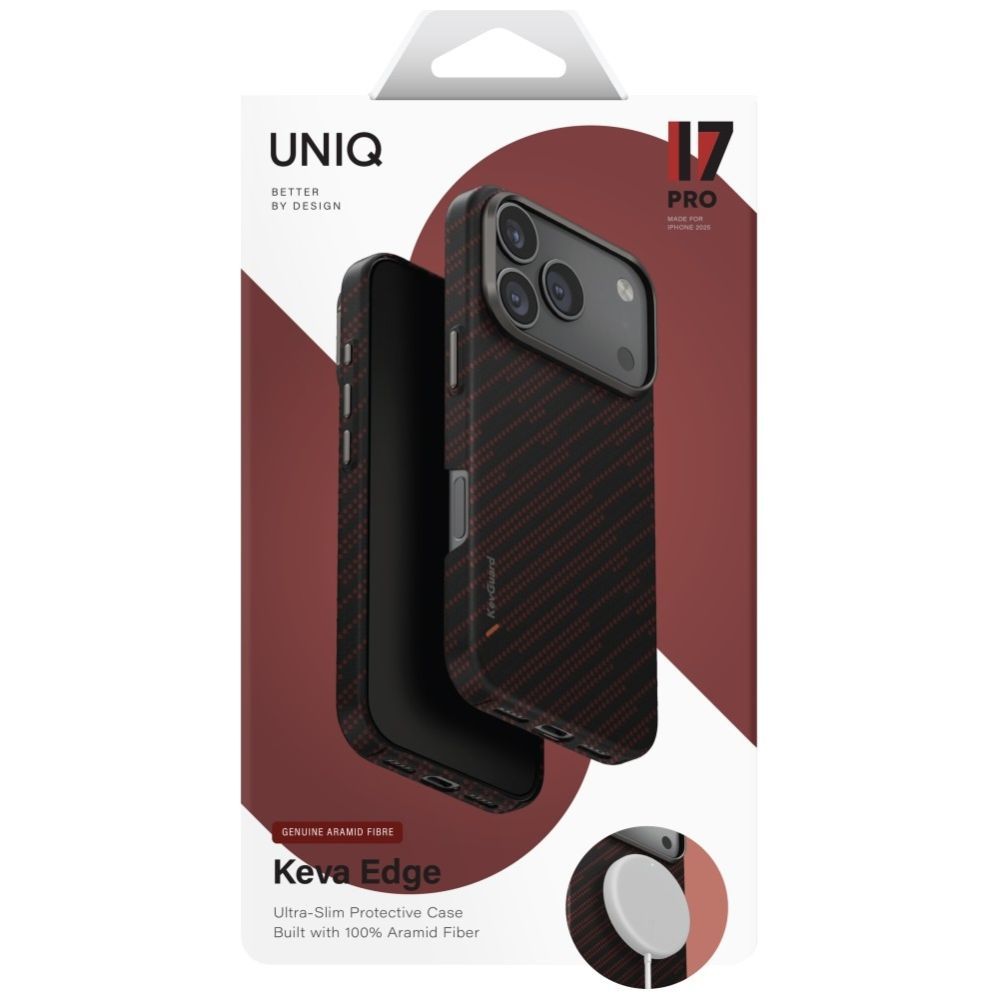 Muud kaubad UNIQ Uniq Keva EDGE Magclick Charging Case for iPhone 17 Pro - Orange