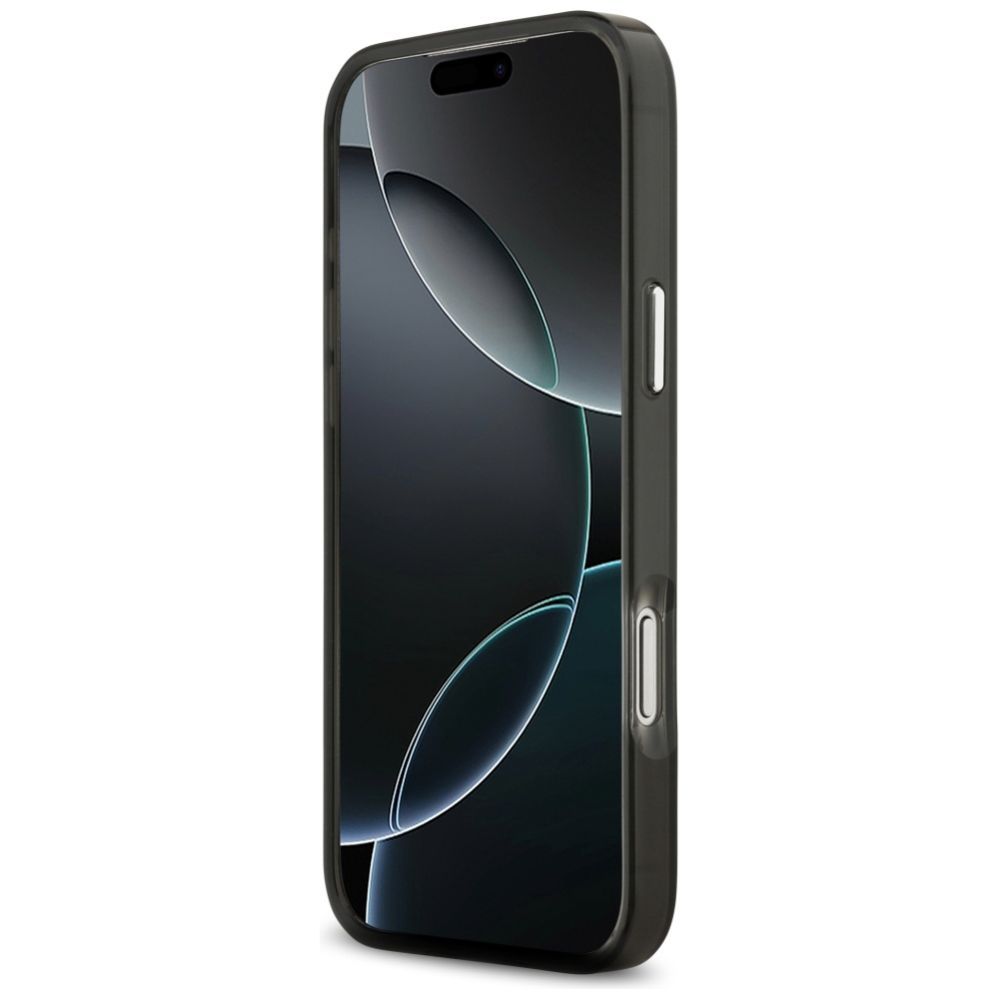 Citas preces Karl Lagerfeld Karl Lagerfeld IML Aquarelle Karl & Choupette & Logo MagSafe Case for iPhone 17 Pro - Black