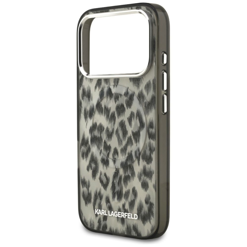 Citas preces Karl Lagerfeld Karl Lagerfeld IML Leopard Pattern MagSafe Case for iPhone 17 Pro - Brown