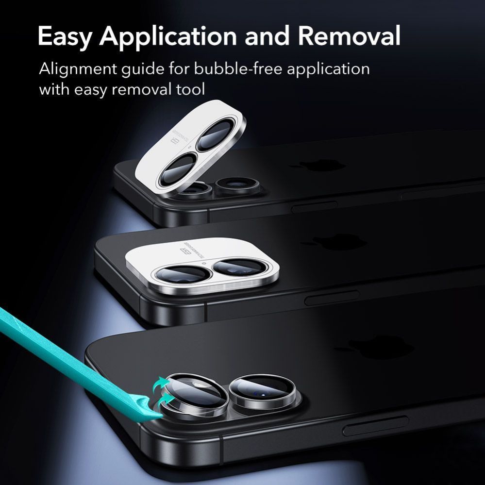 Citas preces ESR ESR Armorite Camera Cover for iPhone 16 / 16 Plus / 17 - Transparent