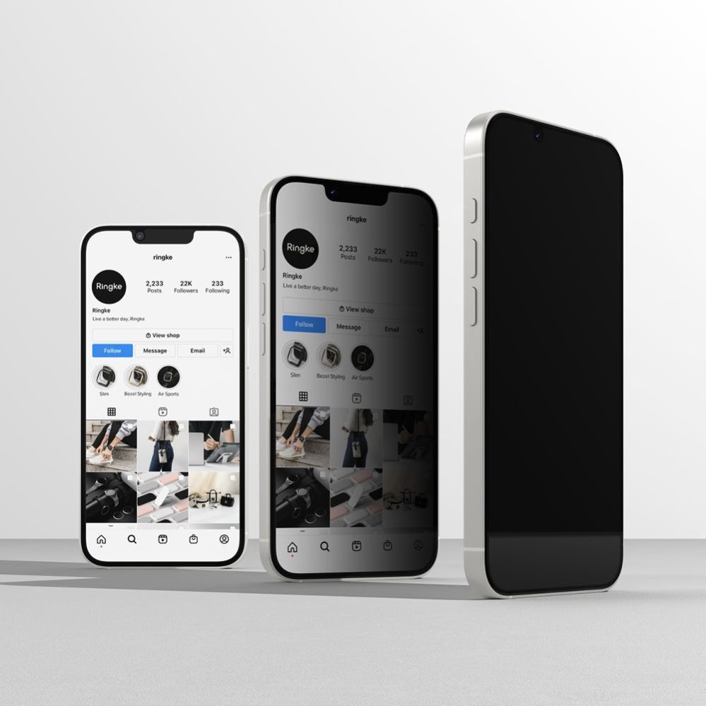 Citas preces Ringke Ringke Easy Slide Privacy Glass 2-pack for iPhone 13 / 13 Pro / 14 / 16e