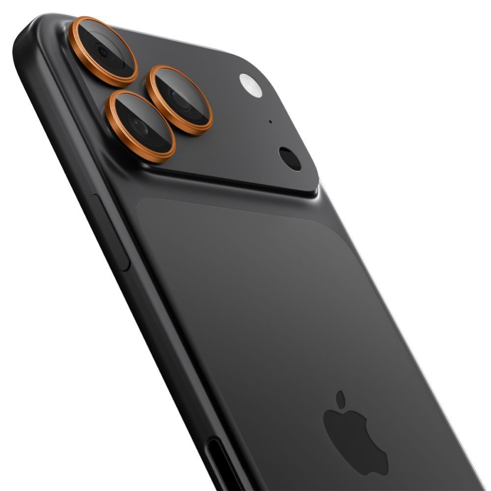 Muud kaubad Spigen Spigen Optik Pro Camera Lens Glass for iPhone 16 Pro / Max / 17 Pro / Max - Orange