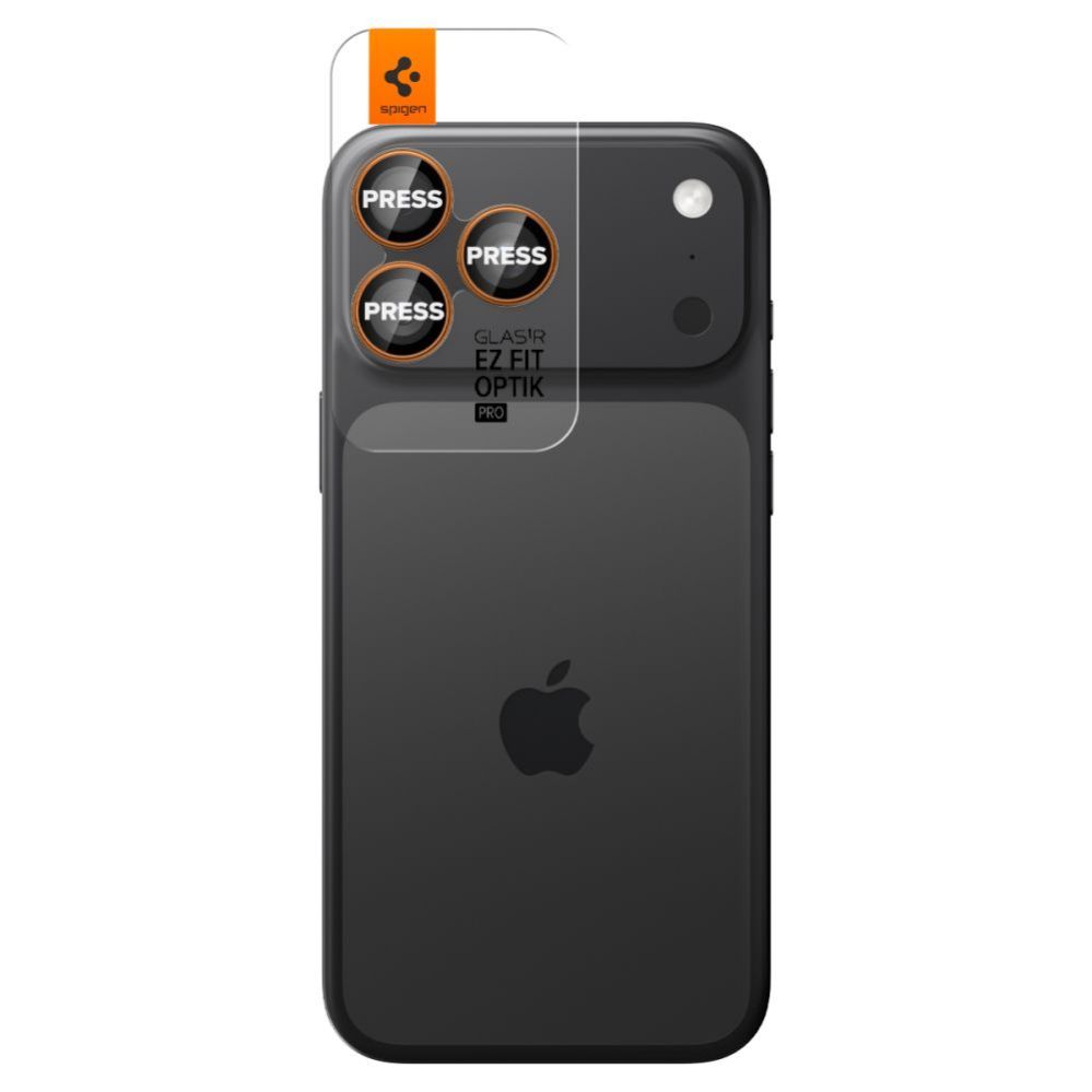 Muud kaubad Spigen Spigen Optik Pro Camera Lens Glass for iPhone 16 Pro / Max / 17 Pro / Max - Orange