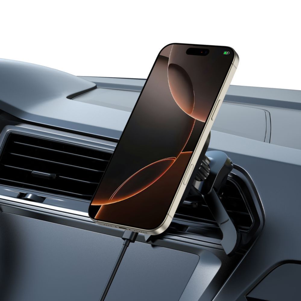 Citas preces Tech-Protect Tech-Protect mm15W-V5 Magnetic MagSafe Car Air Vent Mount - Black