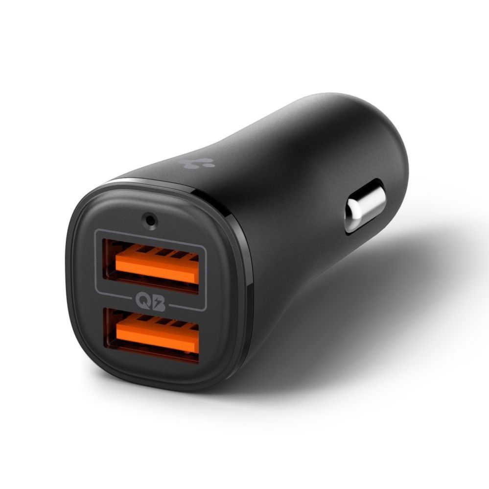Citas preces Spigen Spigen Essential EV302 30W 2-Port USB-A Car Charger - Black