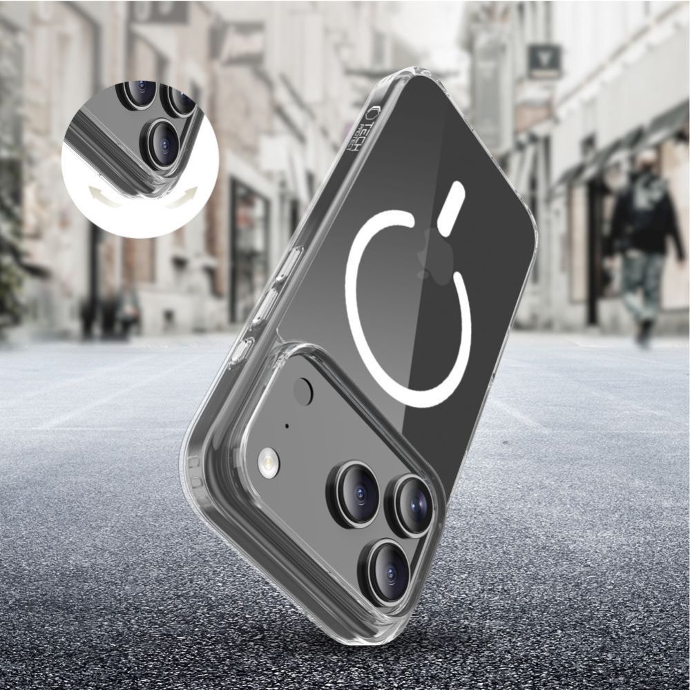 Muud kaubad Tech-Protect Tech-Protect Flexair Hybrid CC MagSafe Case for iPhone 17 Pro Max - Clear