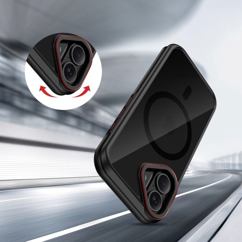 Muud kaubad Tech-Protect Tech-Protect MagHybrid MagSafe Case for iPhone 17 - Black and Red