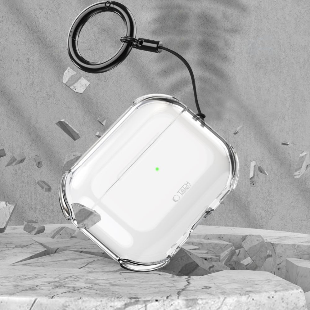 Citas preces Tech-Protect Tech-Protect Bounce Case for AirPods Pro 3 - Clear