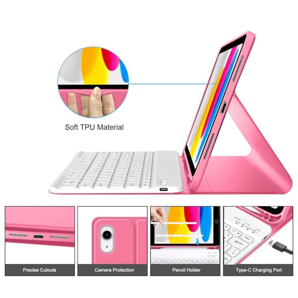 Citas preces Tech-Protect Tech-Protect SC Pen Case for iPad 10.9” 10 / 2022 / 11” 11 / 2025 - Pink