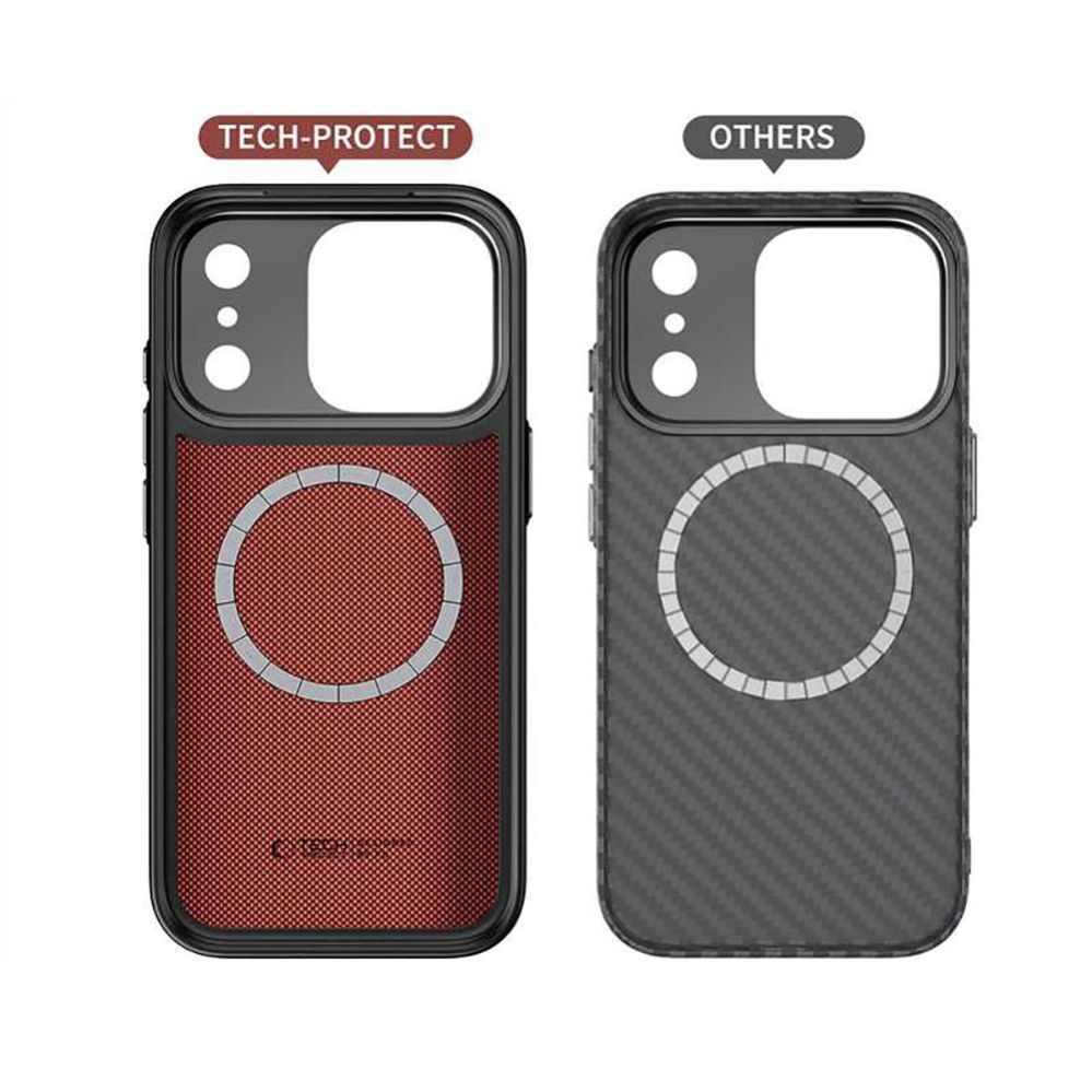 Citas preces Tech-Protect Tech-Protect Kevlar Aramid MagSafe case for iPhone 17 Pro Max - black