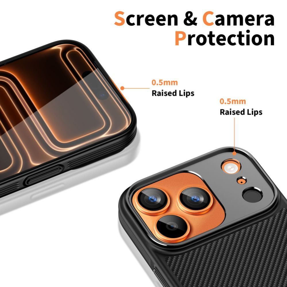 Citas preces Tech-Protect Tech-Protect Kevlar Aramid MagSafe case for iPhone 17 Pro Max - black