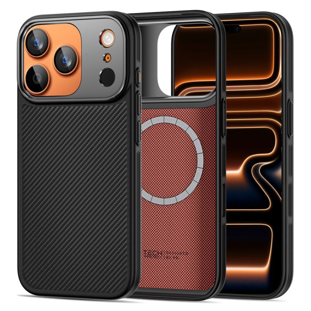 Citas preces Tech-Protect Tech-Protect Kevlar Aramid MagSafe case for iPhone 17 Pro Max - black