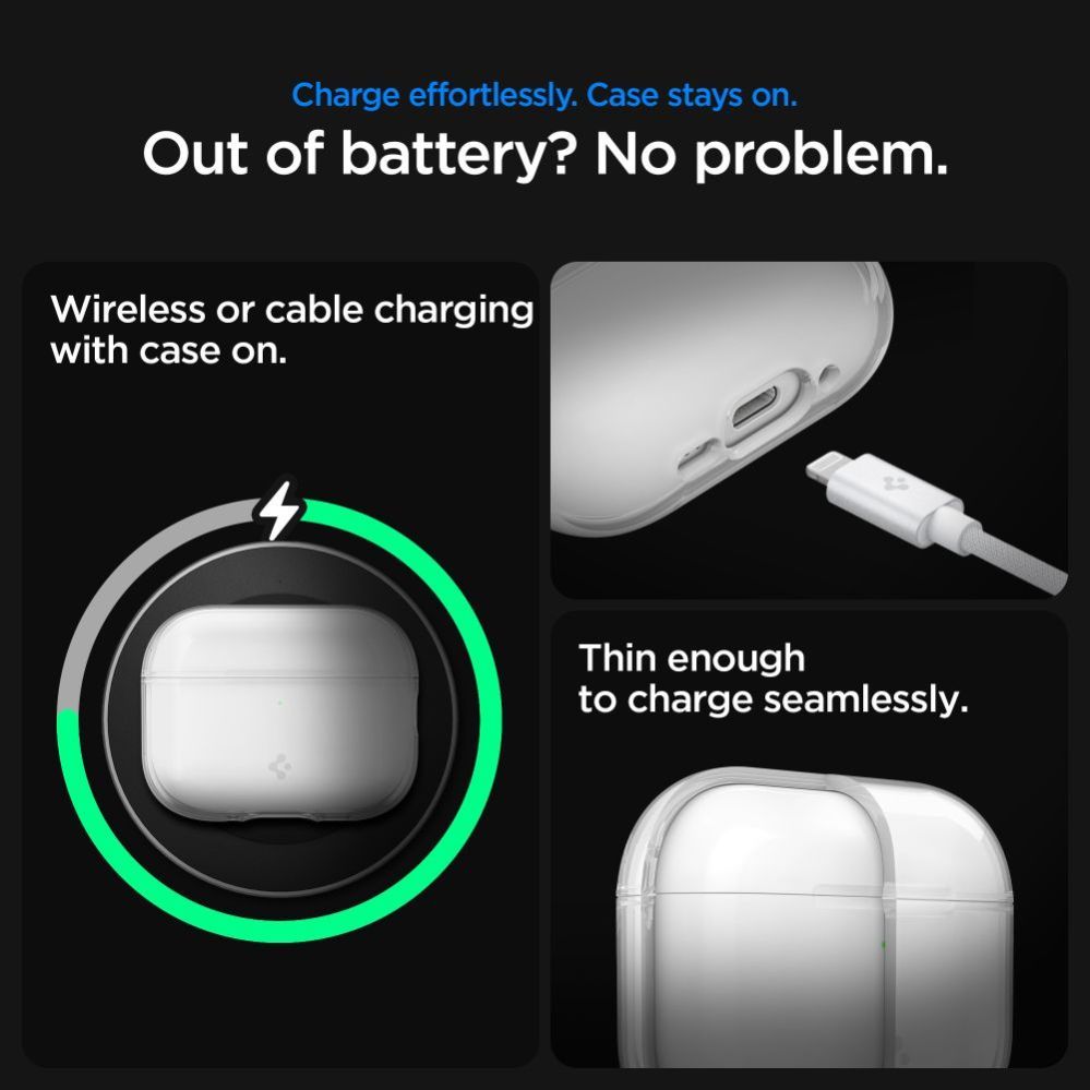 Muud kaubad Spigen Spigen Liquid Crystal Case for AirPods Pro 3 - Transparent