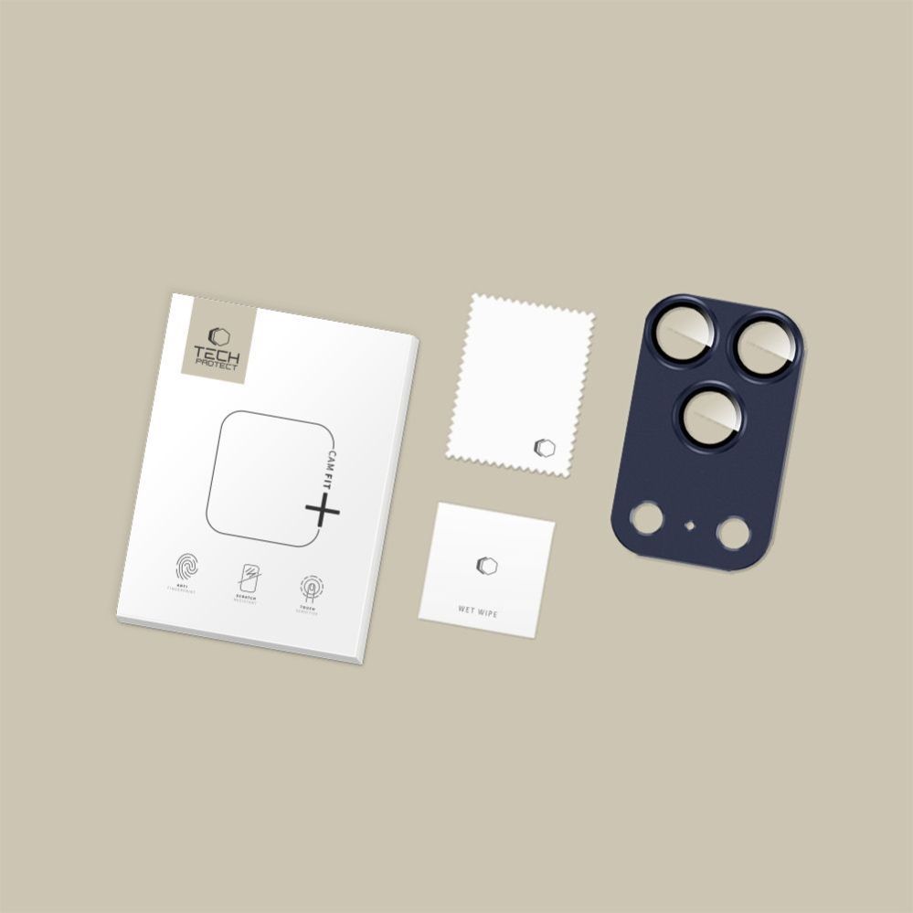 Muud kaubad Tech-Protect Tech-Protect Camfull Fit+ Camera Lens Glass for iPhone 17 Pro - Navy Blue