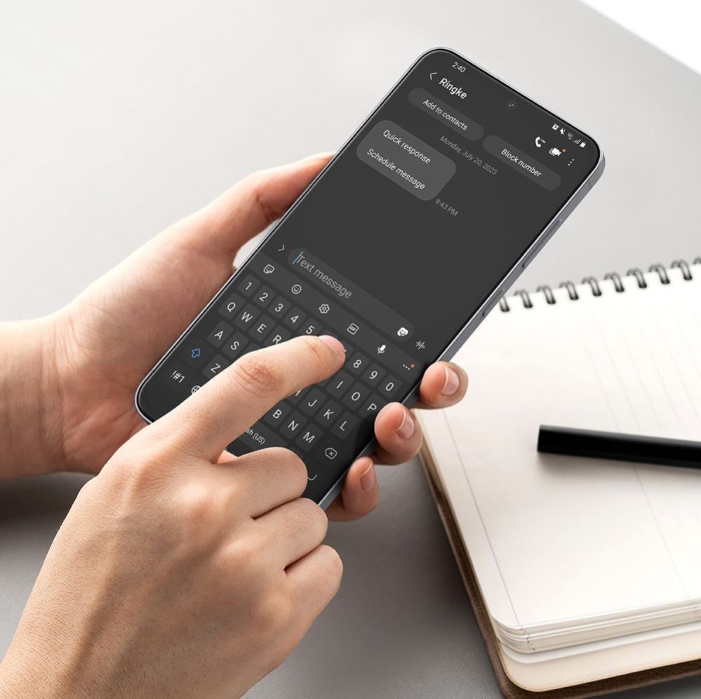 Citas preces Ringke Ringke Easy Slide Tempered Glass 2-Pack for Samsung Galaxy S25 FE