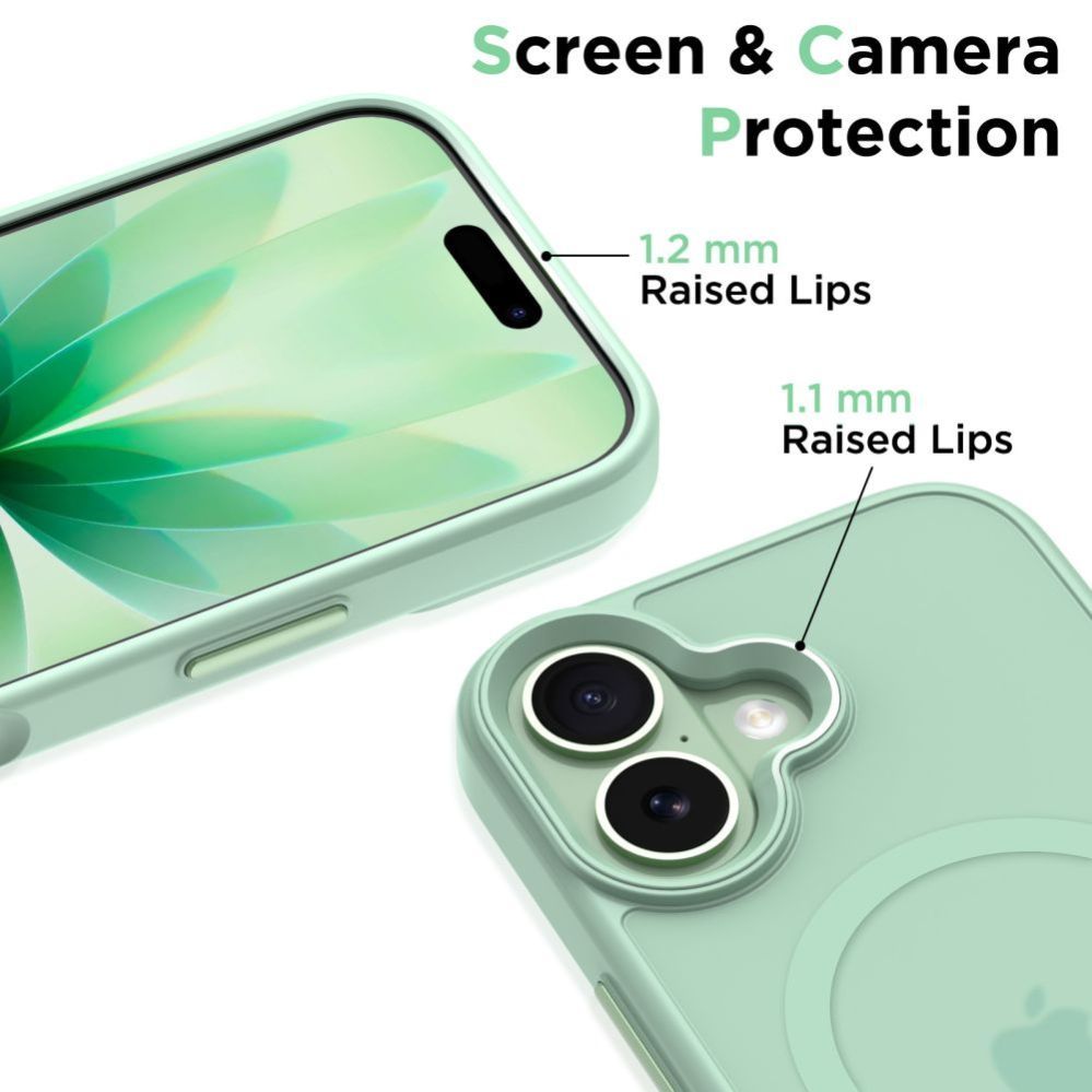 Muud kaubad Tech-Protect Tech-Protect MagMat MagSafe Case for iPhone 17 - Transparent Green