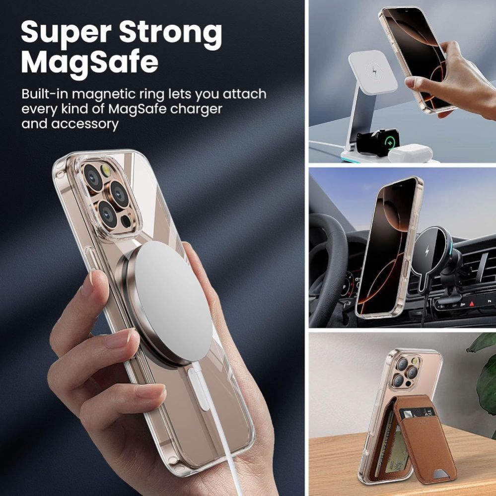 Citas preces Tech-Protect TP Flex MagSafe Case for iPhone 16 Pro - Clear