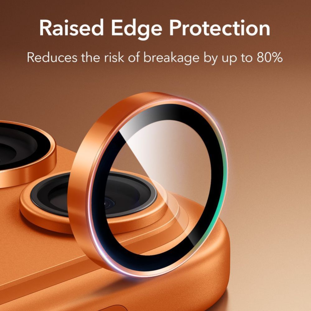 Citas preces ESR ESR Armorite Camera Lens Glass for iPhone 17 Pro / Max / 15 Pro / Max / 16 Pro / Max / 17 Pro / Max - Orange
