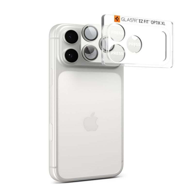 Muud kaubad Spigen Spigen Optik Pro XL Camera Lens Glass for iPhone 17 Pro Max - Silver