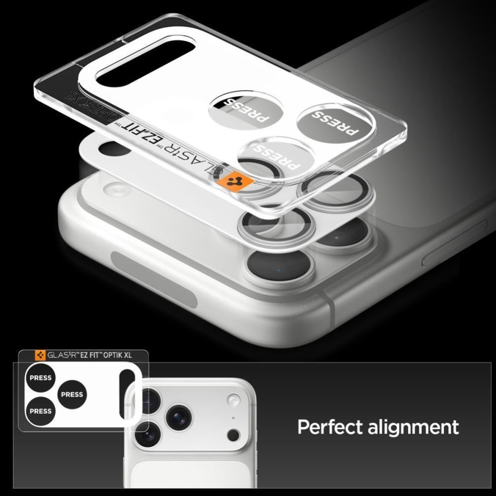 Muud kaubad Spigen Spigen Optik Pro XL Camera Lens Glass for iPhone 17 Pro Max - Silver