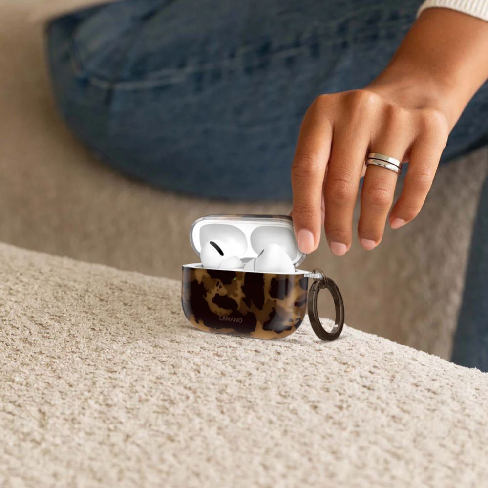 Muud kaubad Tech-Protect Tech-Protect Lamano case for AirPods Pro 3 - black and brown