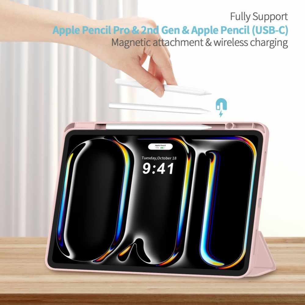 Citas preces Tech-Protect Tech-Protect SC Pen Case for iPad Pro 13” 7 / 8 / 2024-2025 - Pink