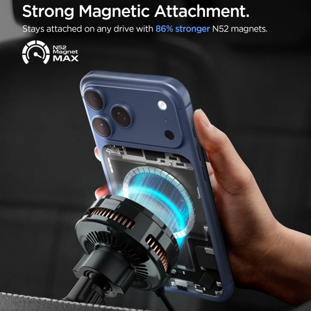 Muud kaubad Spigen Spigen Essential EV25MFAQ Magnetic MagSafe Car Air Vent Mount - Black