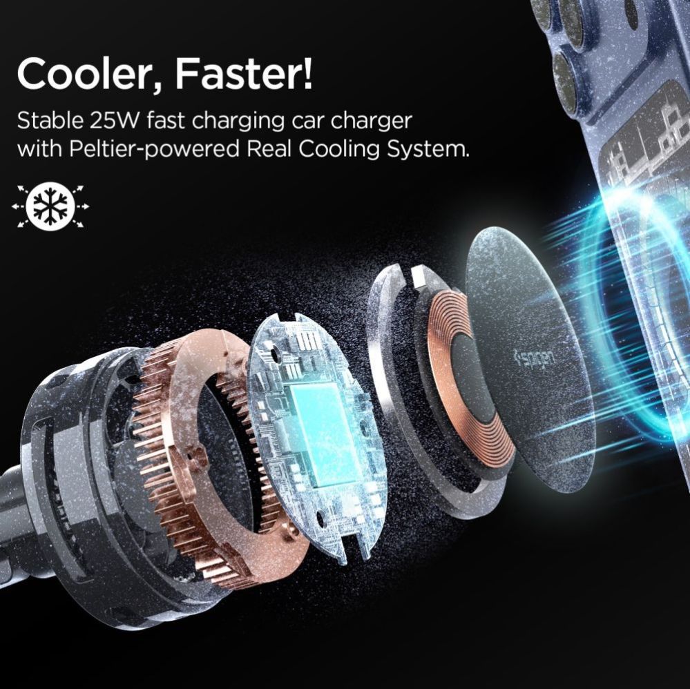 Muud kaubad Spigen Spigen Essential EV25MFAQ Magnetic MagSafe Car Air Vent Mount - Black