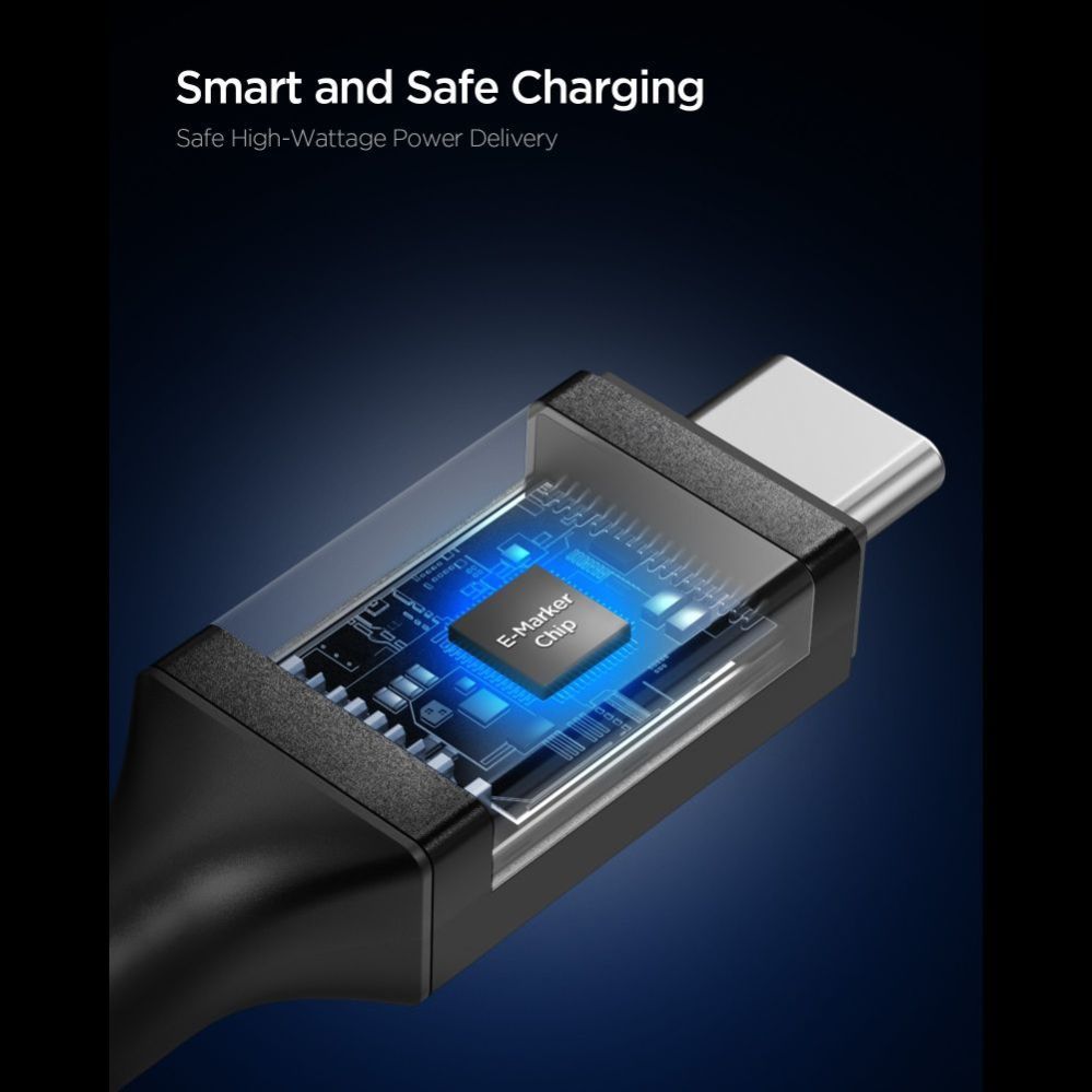 Muud kaubad Spigen Spigen EB10020CC USB-C Cable 100W 200cm - Black