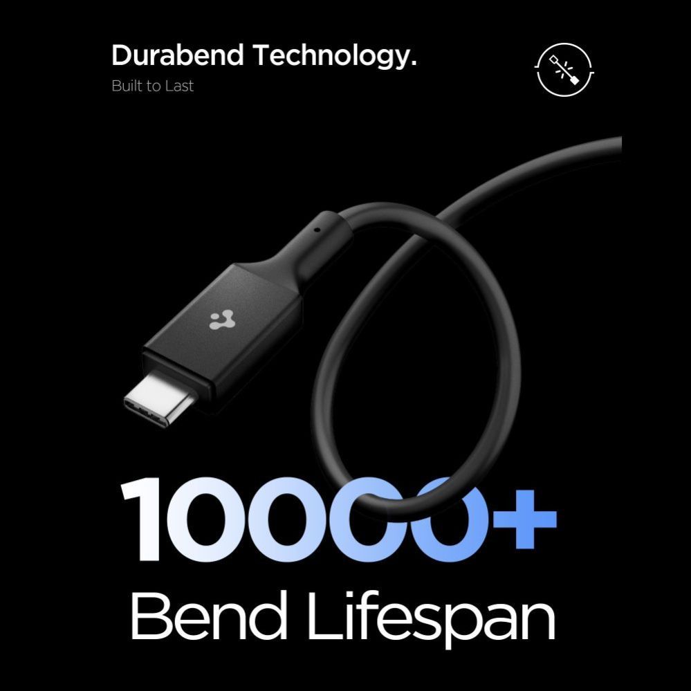 Muud kaubad Spigen Spigen EB10020CC USB-C Cable 100W 200cm - Black