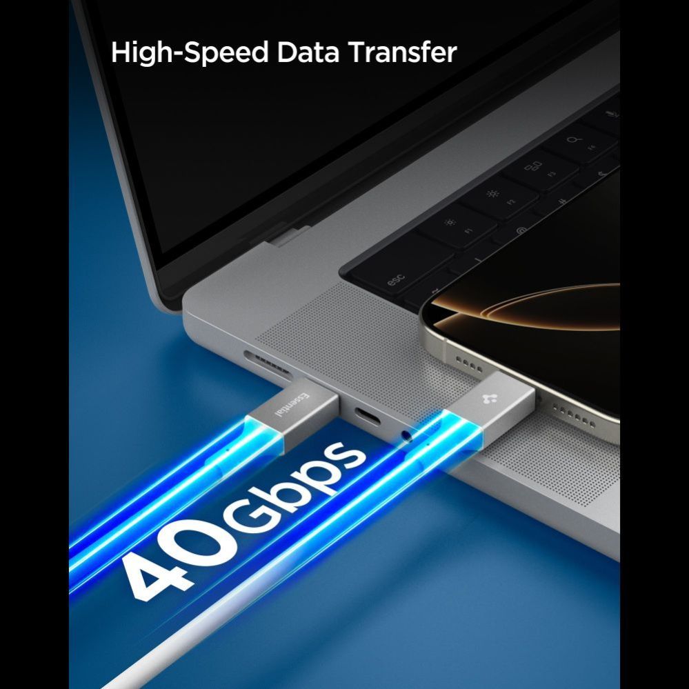 Citas preces Spigen Spigen EB24012CC USB-C Cable 240W 120cm - White