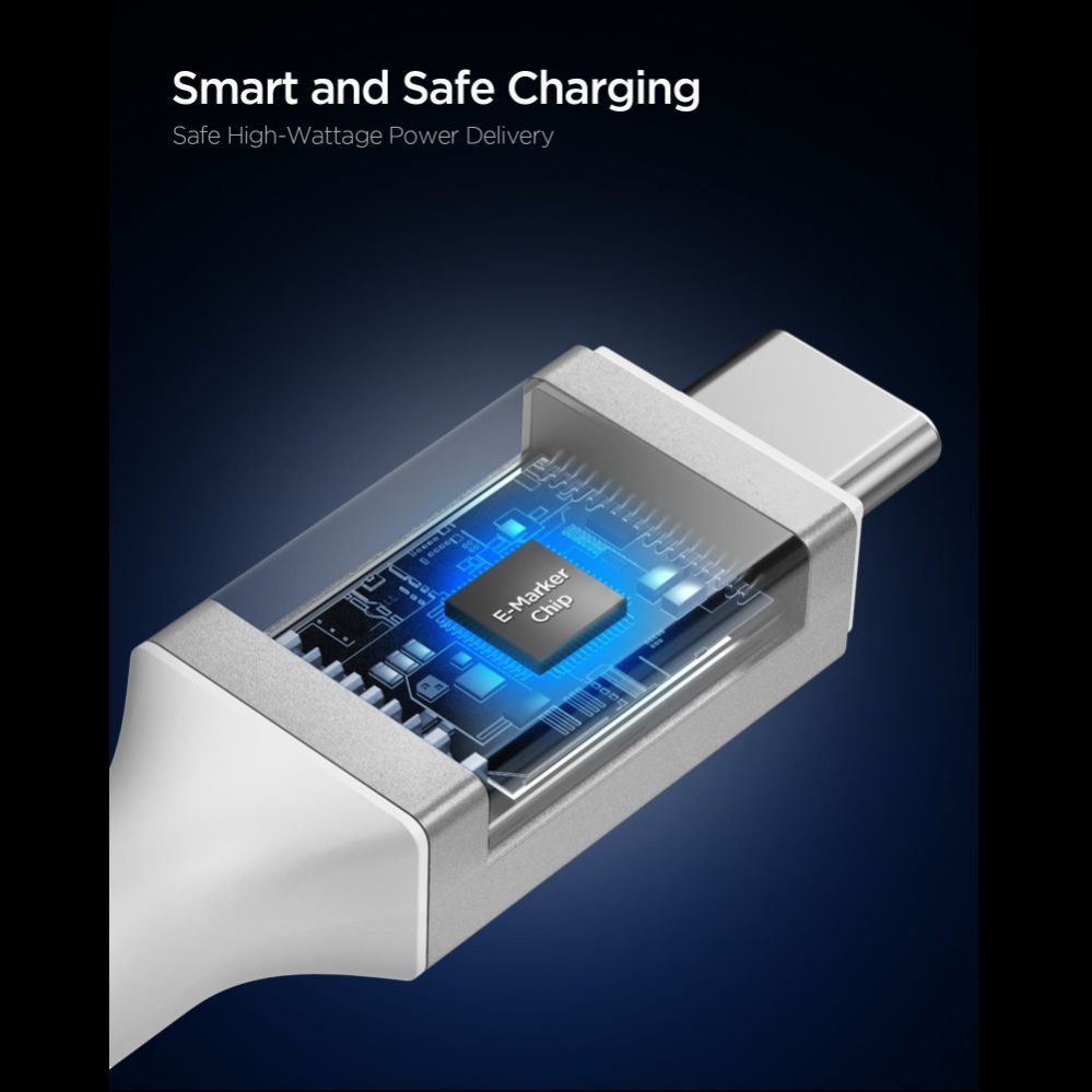 Citas preces Spigen Spigen EB24012CC USB-C Cable 240W 120cm - White