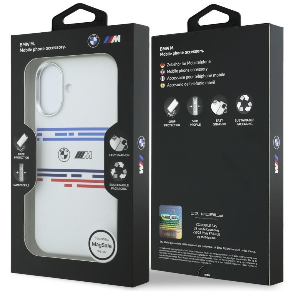 Muud kaubad BMW BMW M Silicon Horizontal Line MagSafe Case for iPhone 17 - White
