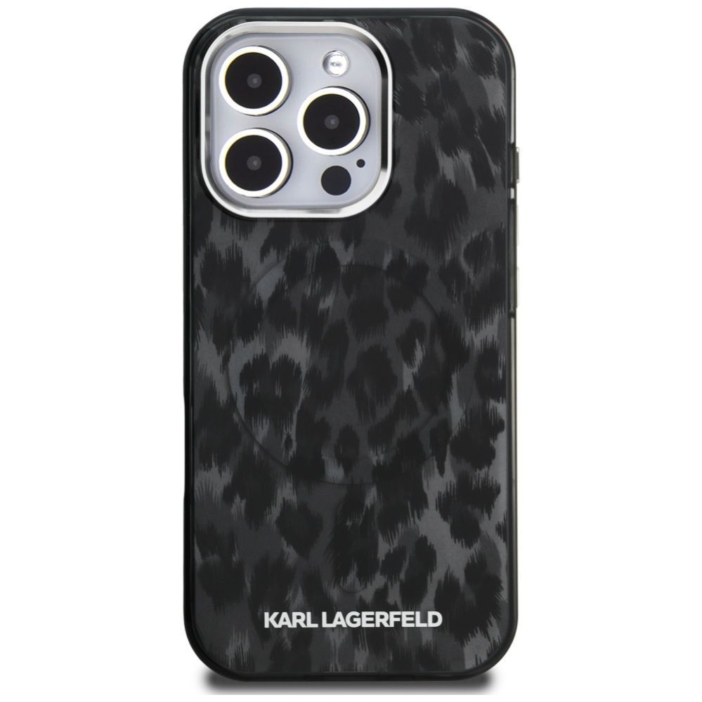 Muud kaubad Karl Lagerfeld Karl Lagerfeld IML Leopard Pattern MagSafe Case for iPhone 16 Pro - Black