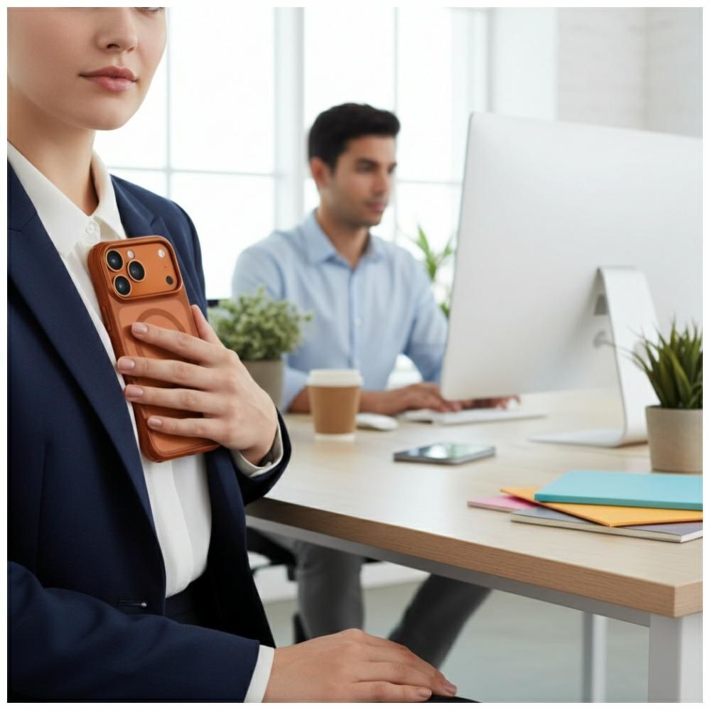 Citas preces UNIQ Uniq Veren iPhone 17 Pro Max Magclick Charging Case - Orange