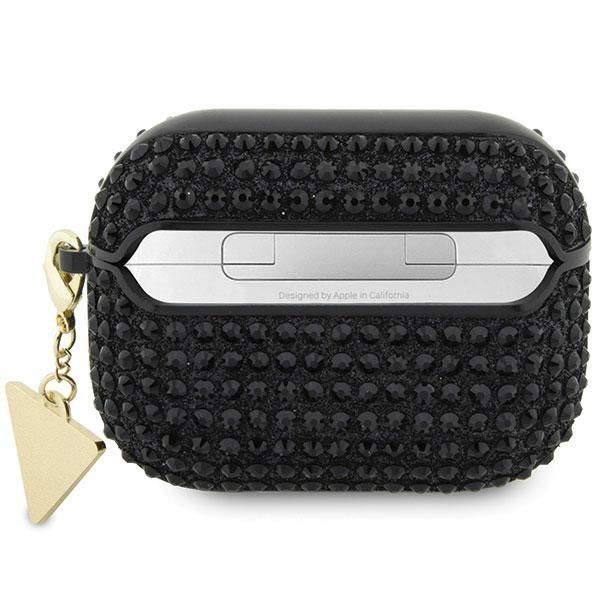 Citas preces Guess Guess Rhinestone Triangle AirPods Pro Case - Black