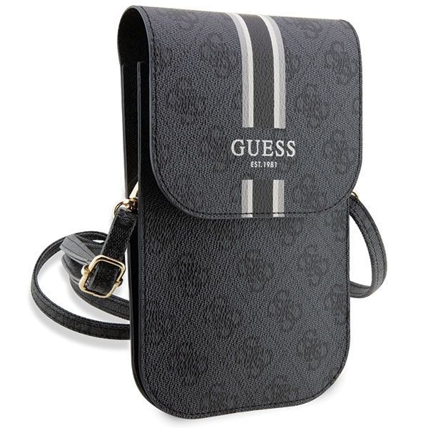 Citas preces Guess Guess 4G Stripe Handbag - Black