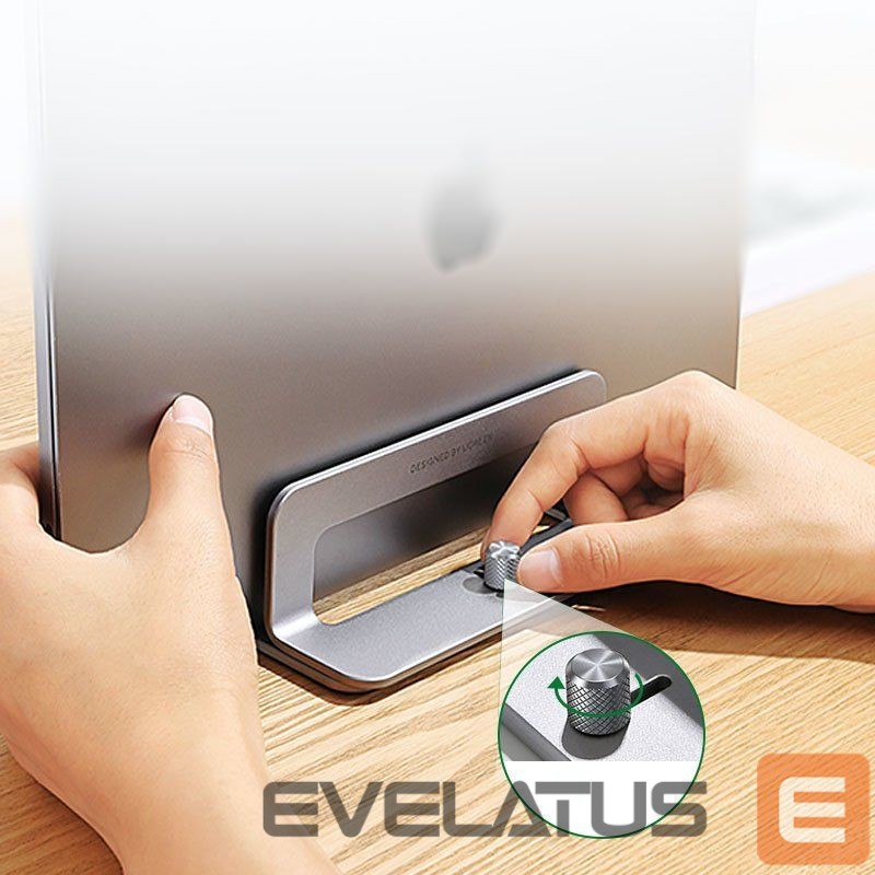 Universal holder (Popsocket) Ugreen Aluminum Vertical Stand Holder Stand for MacBook Laptop Tablet (20471 LP258) Silver